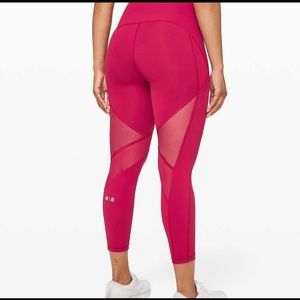Barry~lululemon red leggings